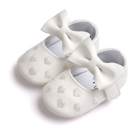 Leather Baby Girl Moccasins Shoes Bow Fringe Soft Soled Non-slip