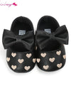 Leather Baby Girl Moccasins Shoes Bow Fringe Soft Soled Non-slip