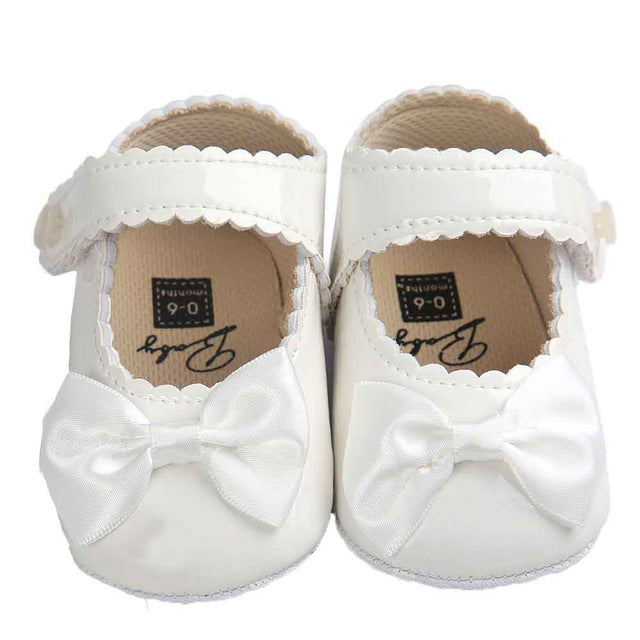Baby Girl shoes lovely Bowknot Leather Anti-Slip Sneakers Soft