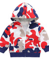 Baby Boys Camouflage Long Sleeve with Hats Winter Outerwear Coat