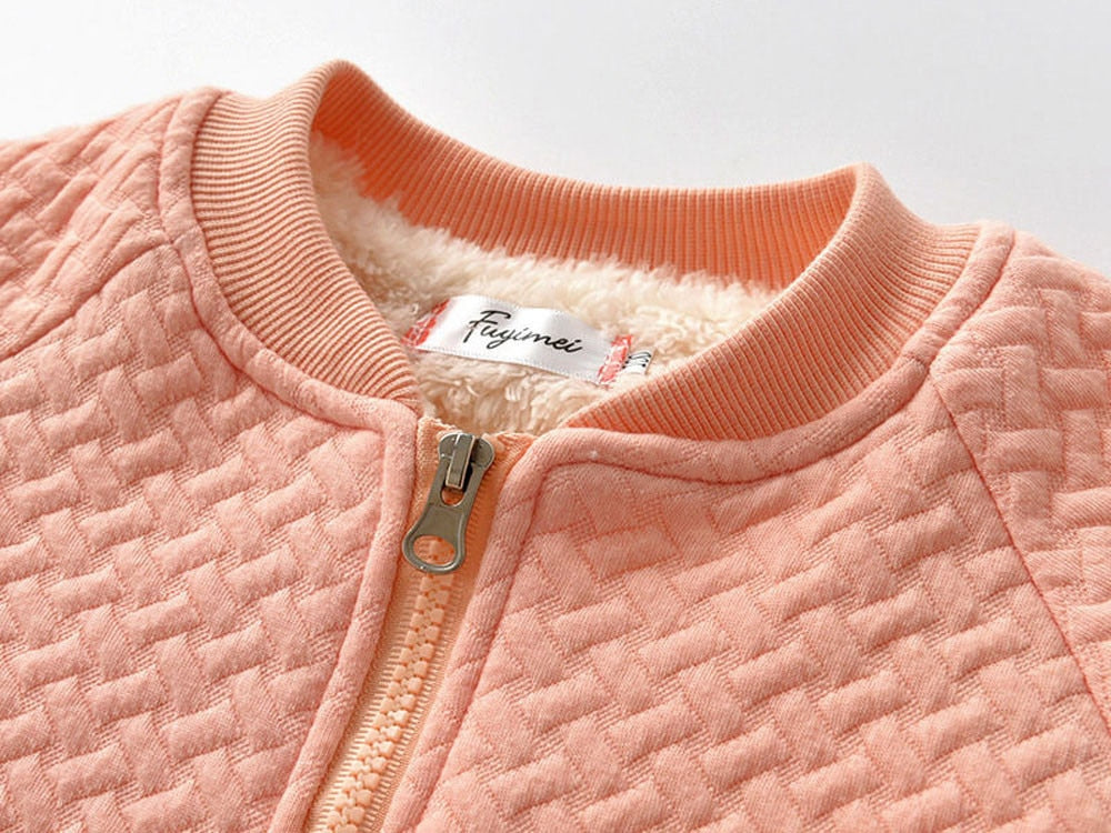 Baby Girls Winter Jackets Warm Faux Fur