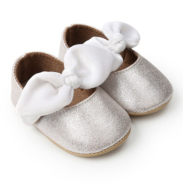 Red Bow soft soled Newborn Girls Sneaker Prewalker