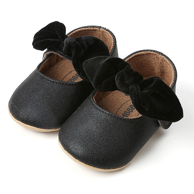 Red Bow soft soled Newborn Girls Sneaker Prewalker