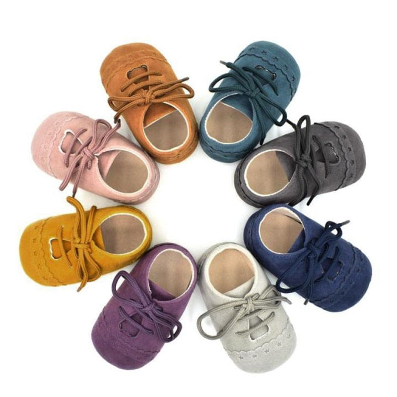 Baby Shoes Anti-slip Soft Sole Lace Up Shoes