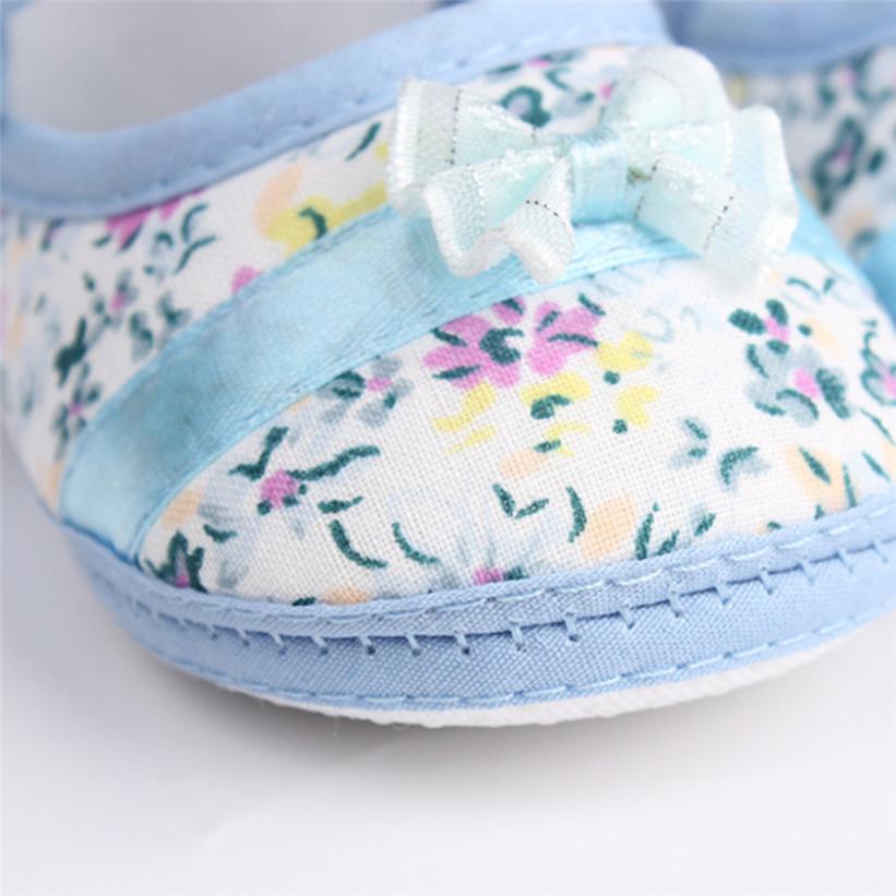 Baby Girl Soft Flower Bowknot Anti-slip Casual Shoes