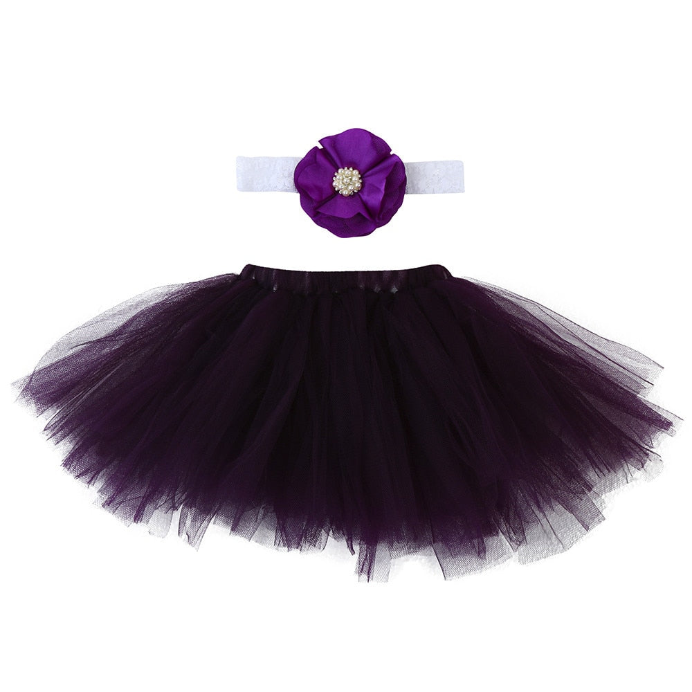 Skirt Baby + Hairband Lace 0-4 Months