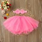 Skirt Baby + Hairband Lace 0-4 Months