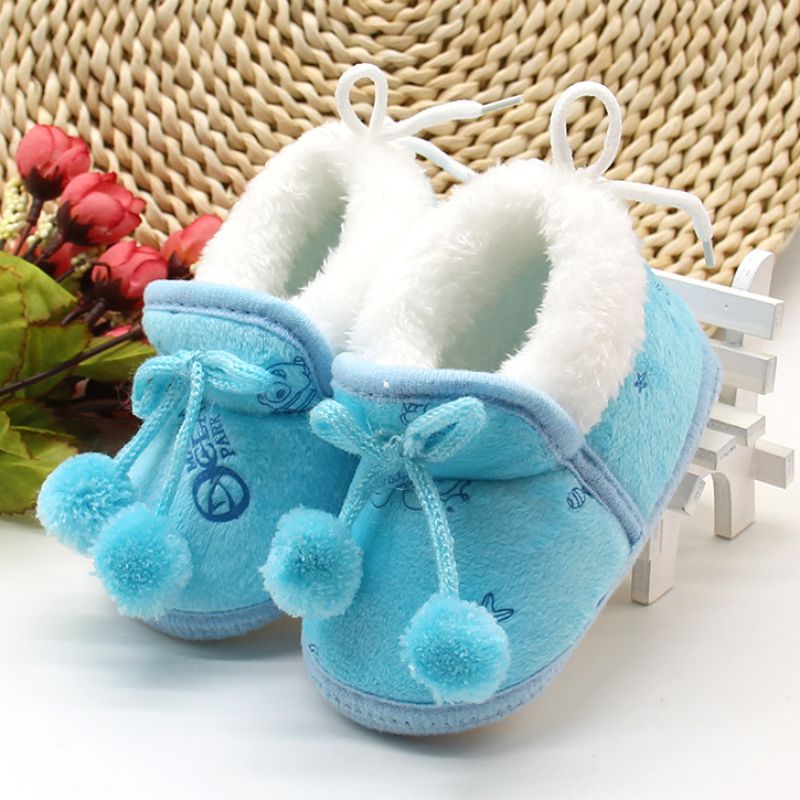 Sweet Baby Girls Princess Winter Boots First Walkers Soft Soled