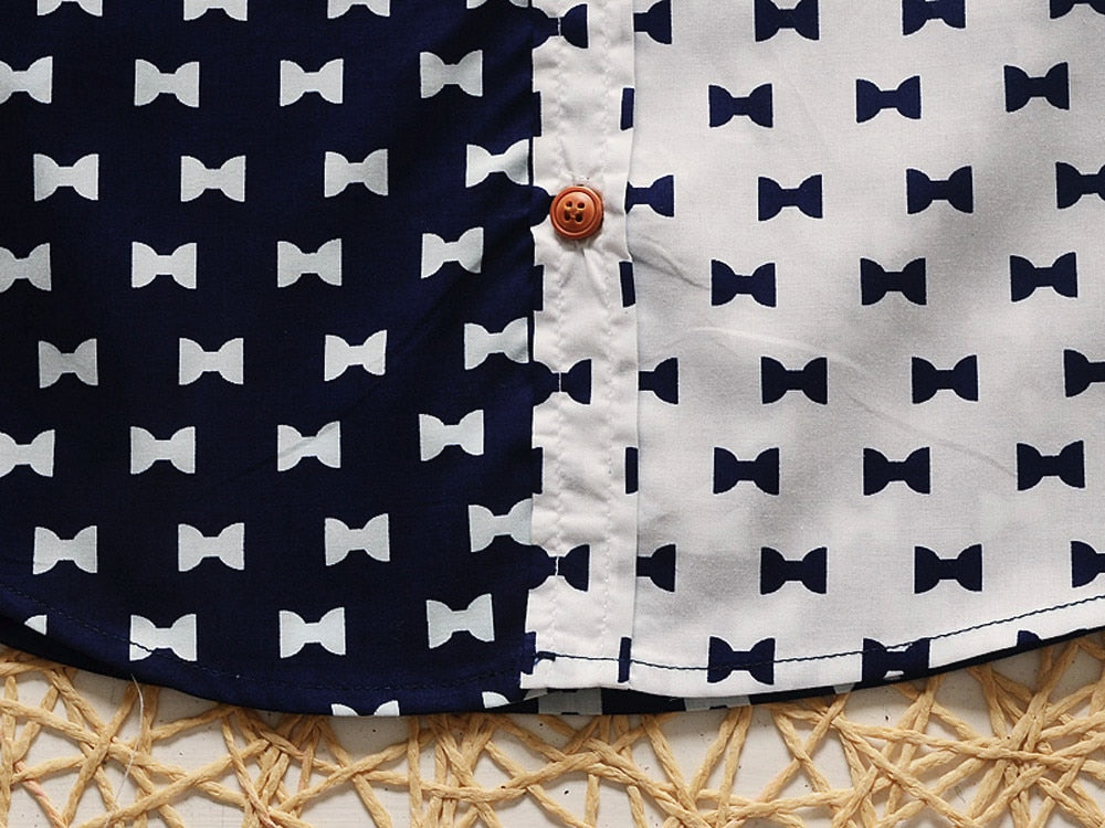 Baby Boy Plaid Pocket T-shirt Short Sleeve