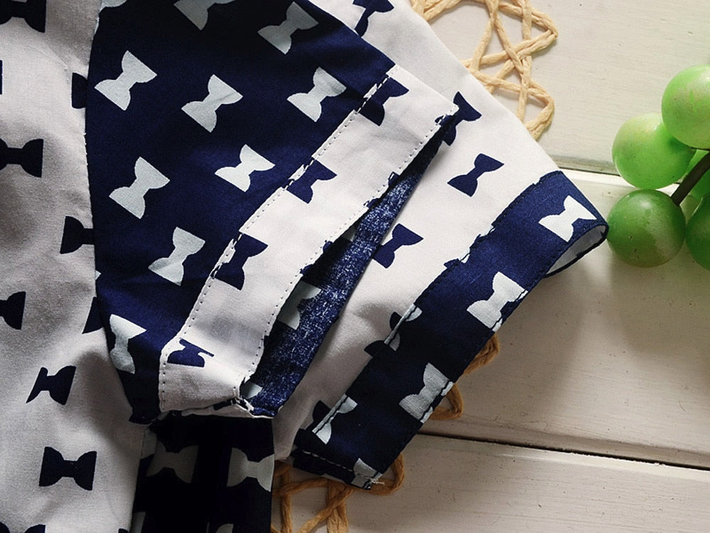 Baby Boy Plaid Pocket T-shirt Short Sleeve