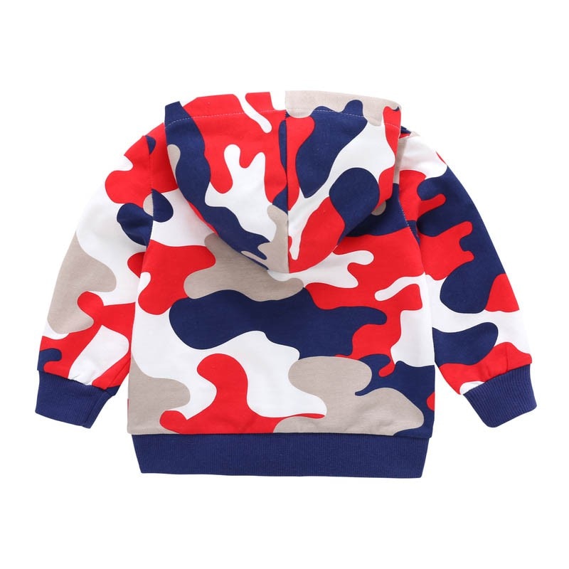 Baby Boys Camouflage Long Sleeve with Hats Winter Outerwear Coat