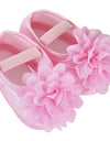 Baby Girl Chiffon Flower Elastic Band Newborn Walking Shoes