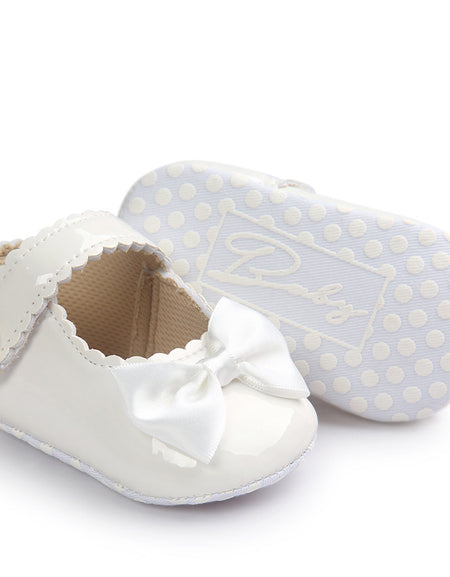 Baby Girl shoes lovely Bowknot Leather Anti-Slip Sneakers Soft