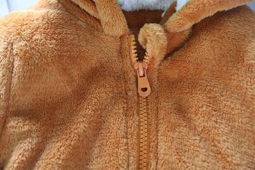 Winter Warm Hooded Coat Baby Rabbit Ears Cloak Cute Jacket Thick