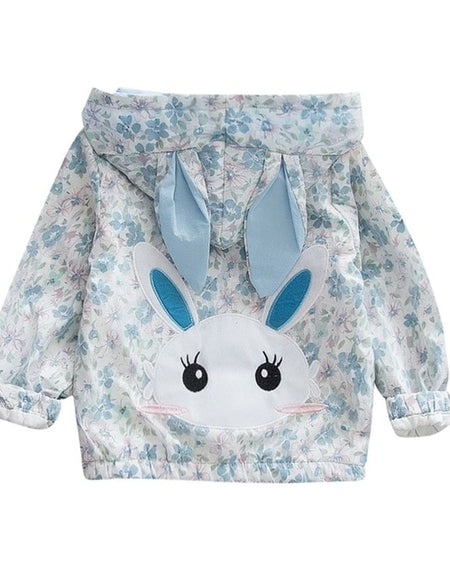 Baby Girls Rabbit Flower Windproof