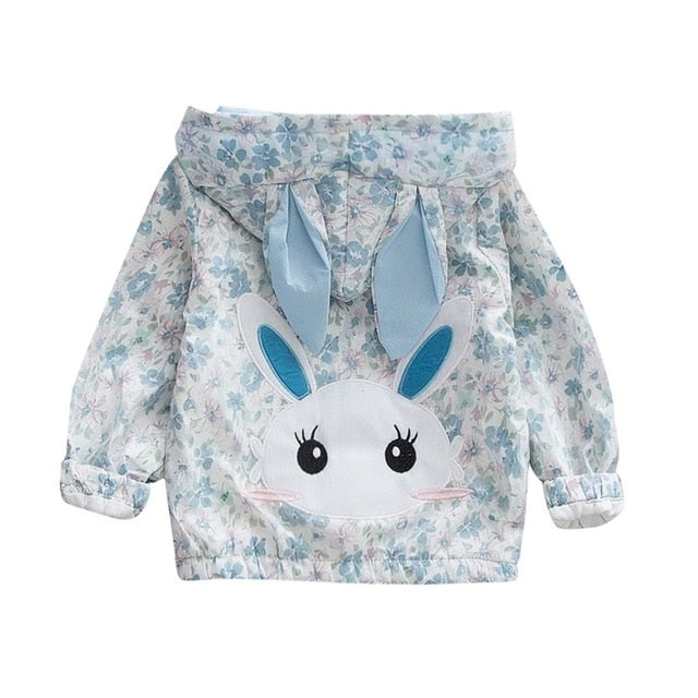 Baby Girls Rabbit Flower Windproof