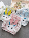 Baby Girls Rabbit Flower Windproof