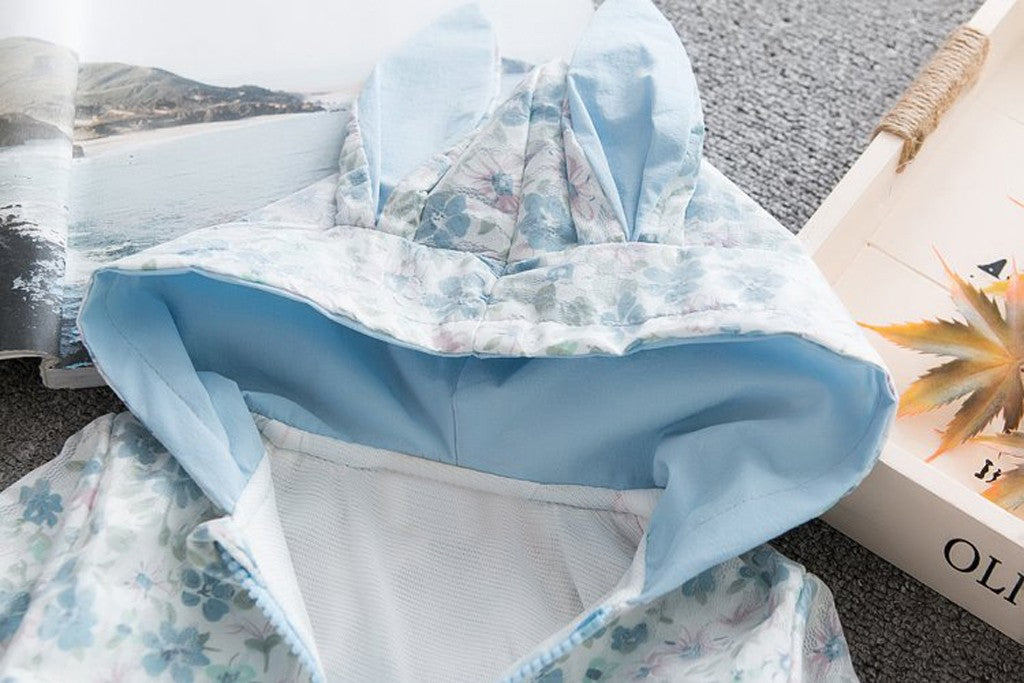 Baby Girls Rabbit Flower Windproof