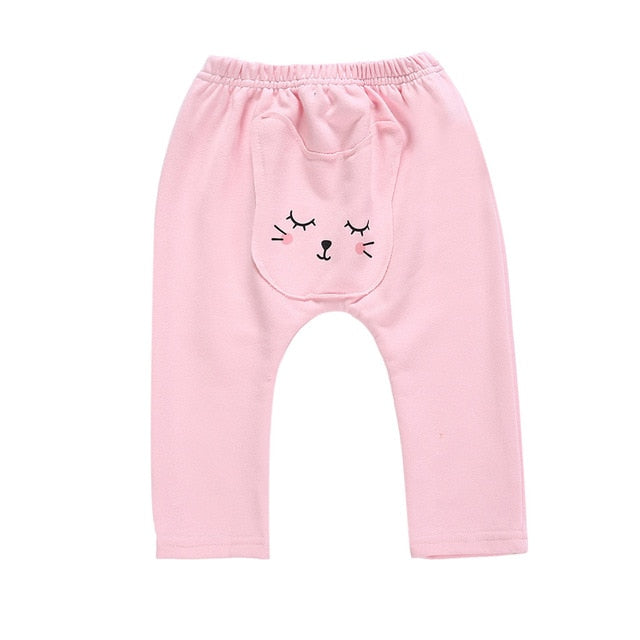 Baby Boys Cartoon Cat Keep Warm Kids Leggings Trousers