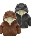 Baby Boys Embroidery Hooded Coat Cloak Jacket Thick