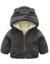 Baby Boys Embroidery Hooded Coat Cloak Jacket Thick