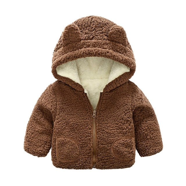 Baby Boys Embroidery Hooded Coat Cloak Jacket Thick