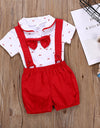 Baby Boys Short Sleeve Romper Pants Set Outfits