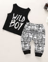 Baby Boys Letter Tops Vest Set Dropshipping Baby Clothes