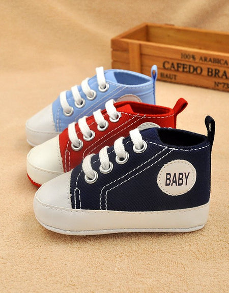 Classic Canvas Newborn Baby Girls First Walkers