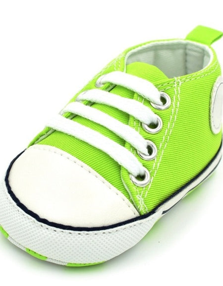 Classic Canvas Newborn Baby Girls First Walkers