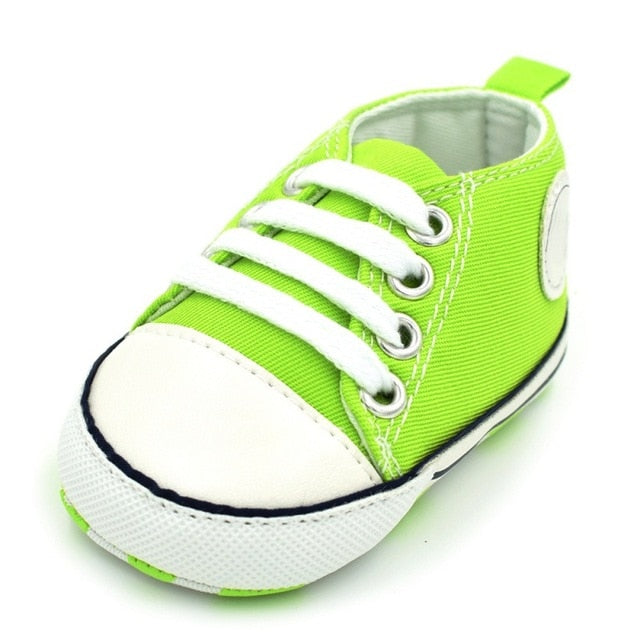 Classic Canvas Newborn Baby Girls First Walkers