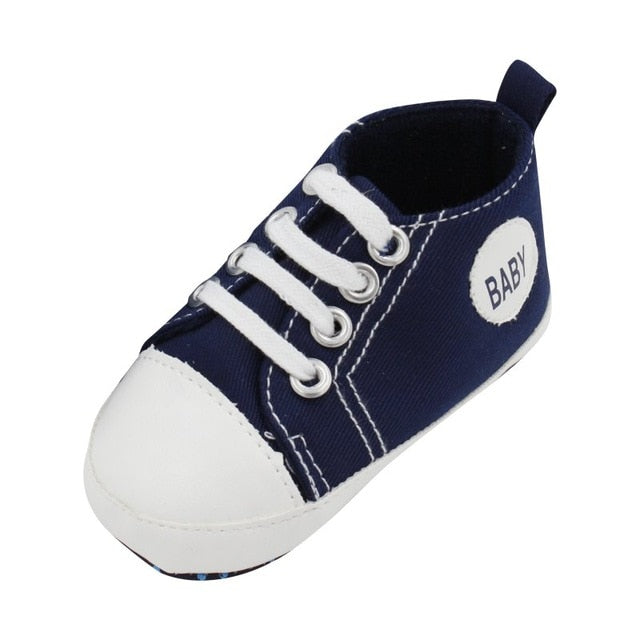 Classic Canvas Newborn Baby Girls First Walkers