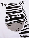 Baby Boy Clothing Set Zebra Romper Pants Hat