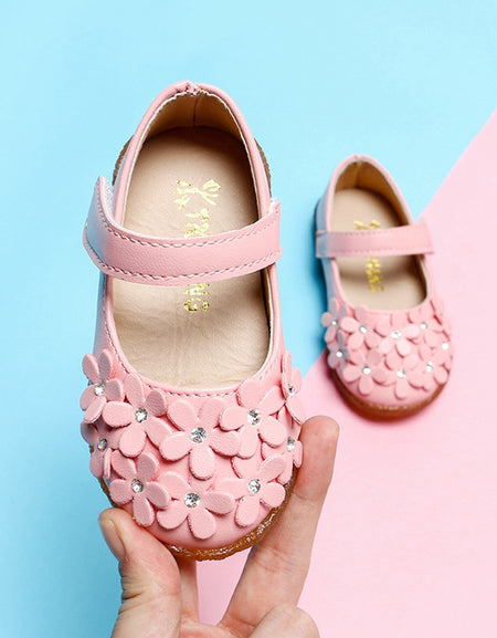 Leather Shoes Baby Moccasins Shoes Flower