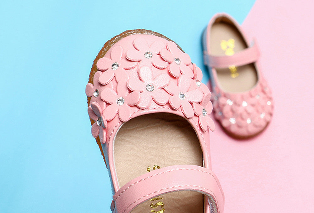 Leather Shoes Baby Moccasins Shoes Flower