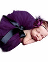 Newborn Photography Props Costume Baby Cute Yarn Skirt+Headband