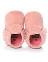 Baby Girl Moccasins Soft Shoes Fringe Soled