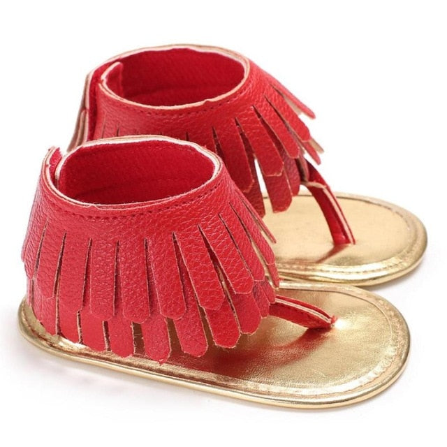 Baby Princess Summer Sandals Fringe Soft Bottom