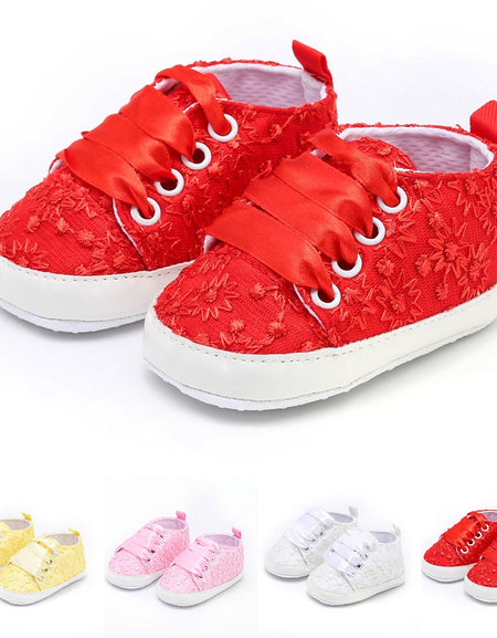 Baby Cute Shoes Soft Casual Floral Embroidery
