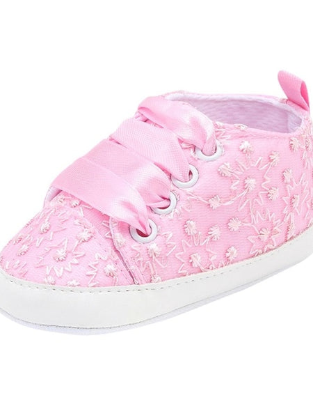 Baby Cute Shoes Soft Casual Floral Embroidery
