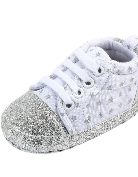 Baby Boys Girls Sneakers Casual Stars Shoes Prewalker Soft