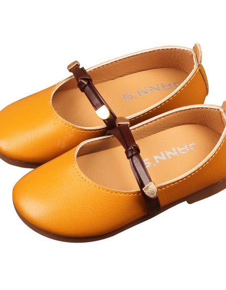 Baby Moccasin Shoes Soft Bottom Tie Leather Shallow Princess