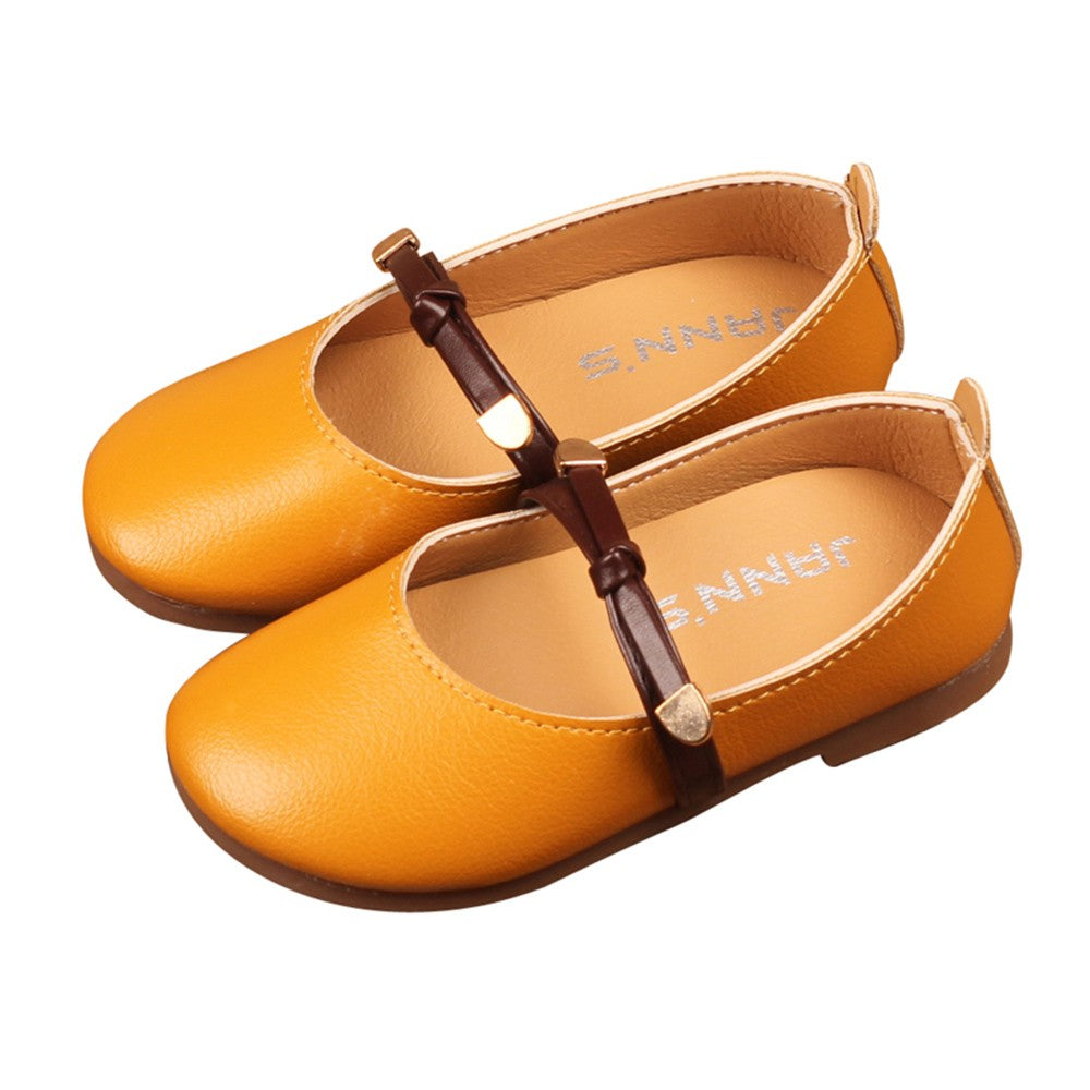 Baby Moccasin Shoes Soft Bottom Tie Leather Shallow Princess
