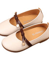 Baby Moccasin Shoes Soft Bottom Tie Leather Shallow Princess