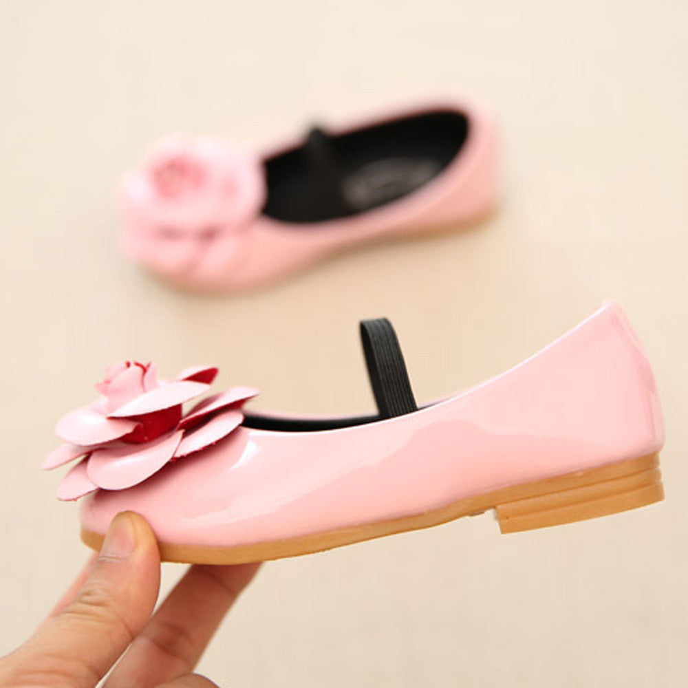 Fashion Flower Baby Girls Shoes Genuine Leather Soft