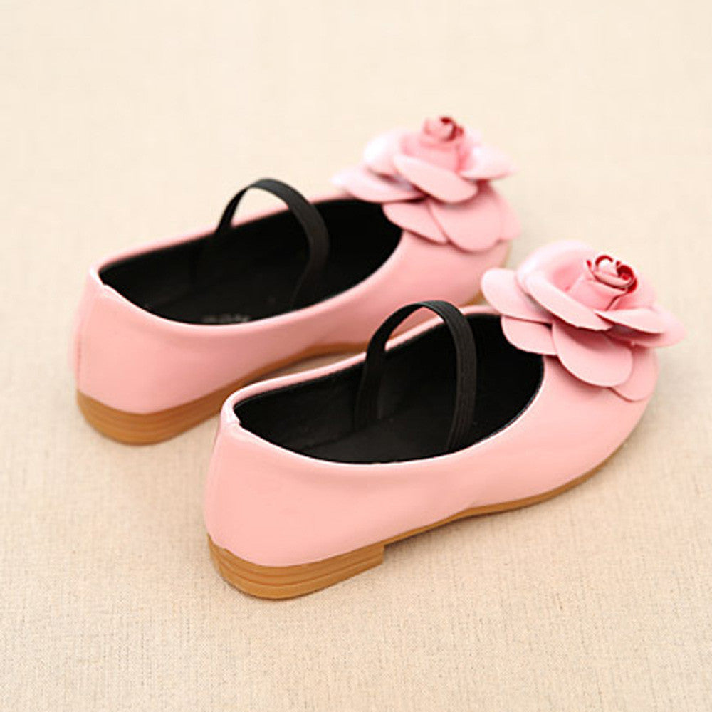 Fashion Flower Baby Girls Shoes Genuine Leather Soft