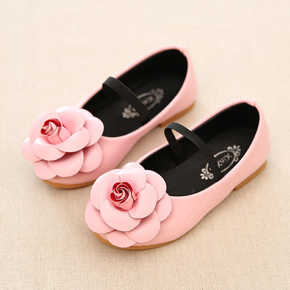 Fashion Flower Baby Girls Shoes Genuine Leather Soft