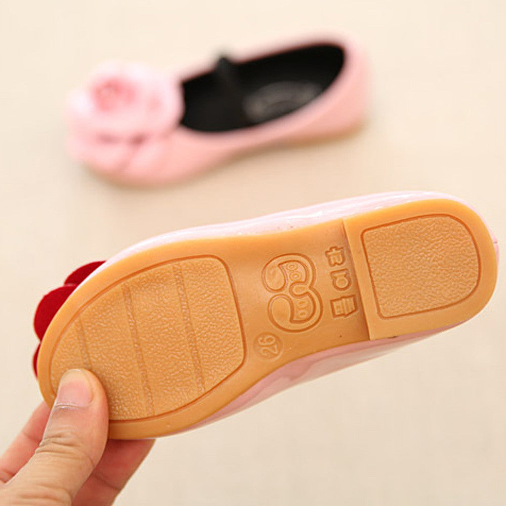 Fashion Flower Baby Girls Shoes Genuine Leather Soft