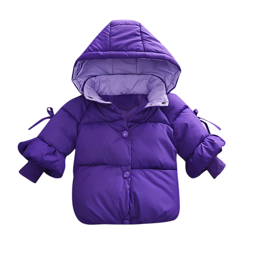 Baby Girl Winter Warm Coats Jacket Zipper Thick