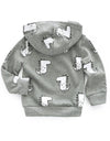 Baby Boys Cartoon Dinosaur Hooded Zipper Tops Clothes Coats